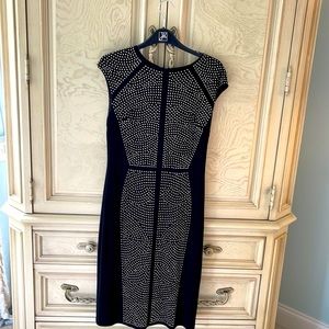 Joseph Ripkoff Black dress with silver studs